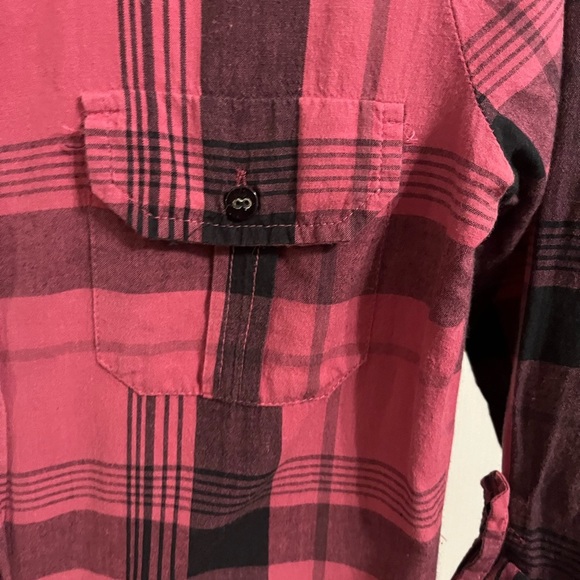Element pink plaid cotton top S - Picture 7 of 7